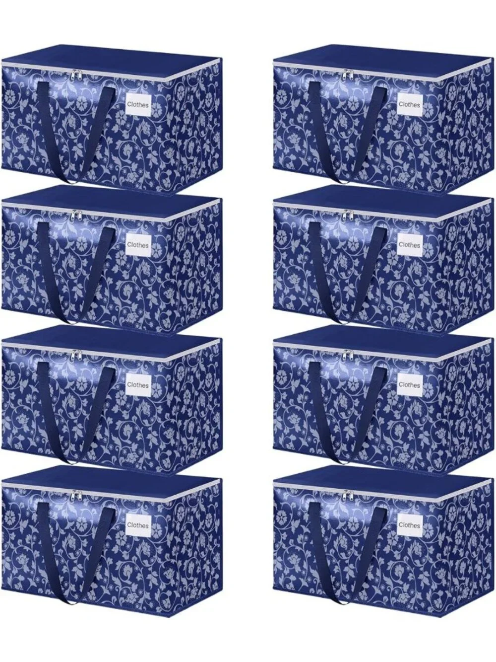 Extra Large Heavy Duty Moving Bags - 100L Storage Totes with Smooth Zipper